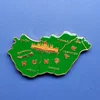 Wholesale Custom Souvenir Gifts Hungary Map Metal Sticker Fridge Magnet