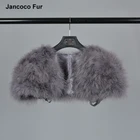 2018 Real Fur Cape Shrug Women Genuine Ostrich Feather Fur Shawl Poncho Fashion Hot Sale