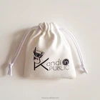 custom suede jewelry packaging bag pouch with logo