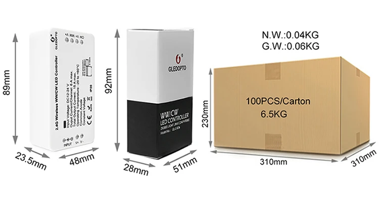 Gledopto zigbee Led Lighting Controller warm white cold white color temperature led dimmer - ANKUX.COM