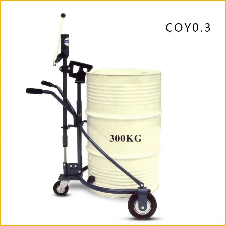 Sinolift COY series high quality portable 55 gallon drum trolley for all oil drum handling