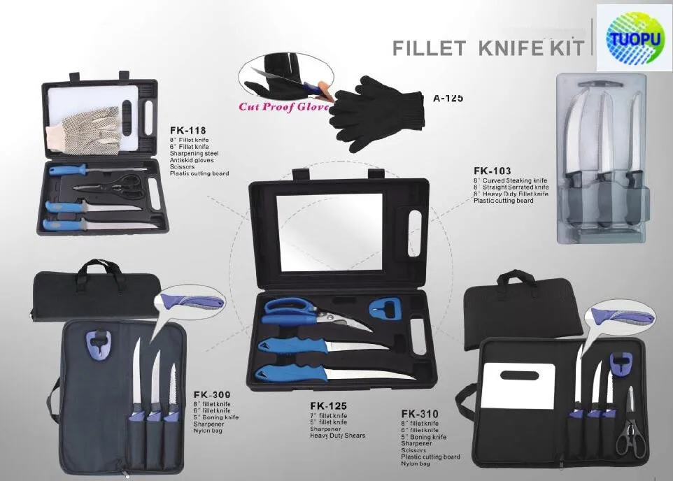 High quality fishing fillet knife kit