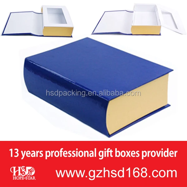 guangzhou wholesale book shaped paper gift box & paper gift