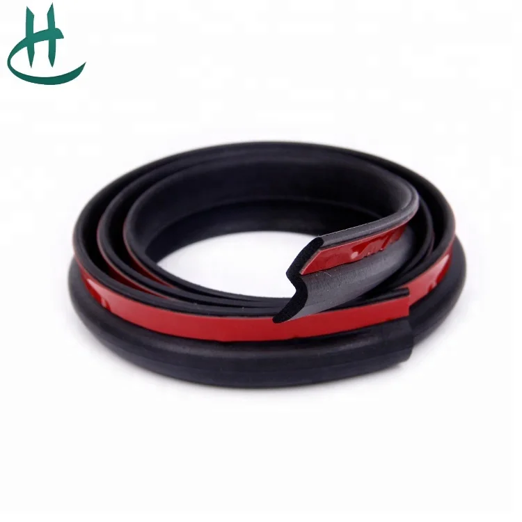 Z Shape Adhesive Car Window Door Rubber Seal Strip For Noise Insulation