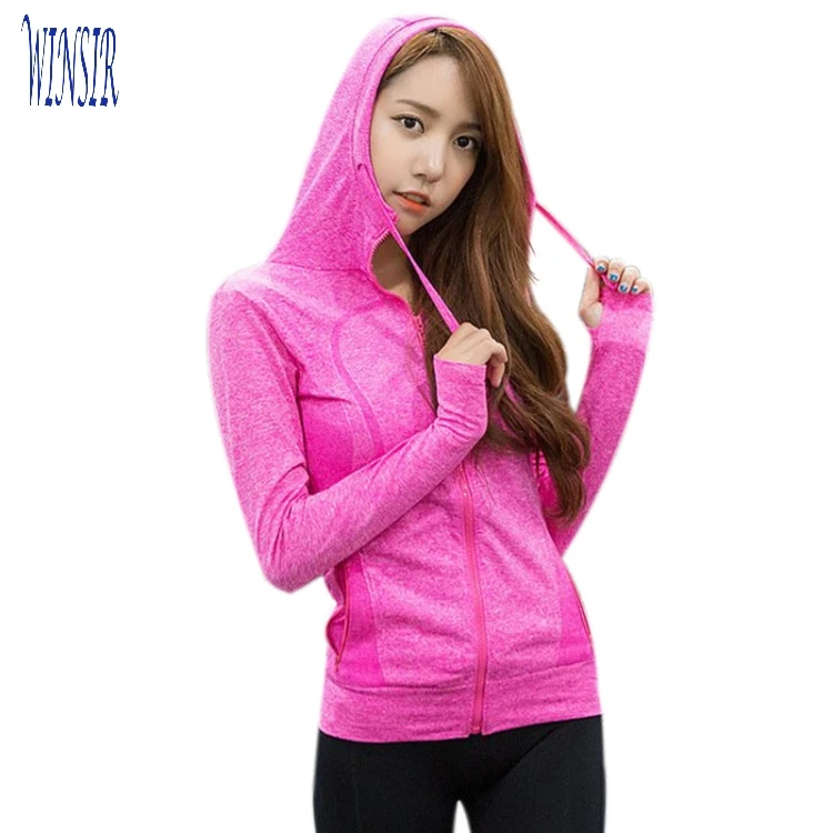 Women Seamless Knitted Flat lock lightweight yoga Hoodie Sportswear Tracksuit Running Gym Sports Jacket hooded With Thumb Hole
Women Seamless Knitted Flat lock lightweight yoga Hoodie Sportswear Tracksuit Running Gym Sports Jacket hooded With Thumb Hole