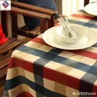 Classical lattice 100% cotton table cloth home textiles