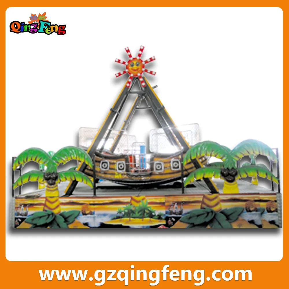 fun popular Little pirate ship electric trackless carousel game machine sale for amusement park