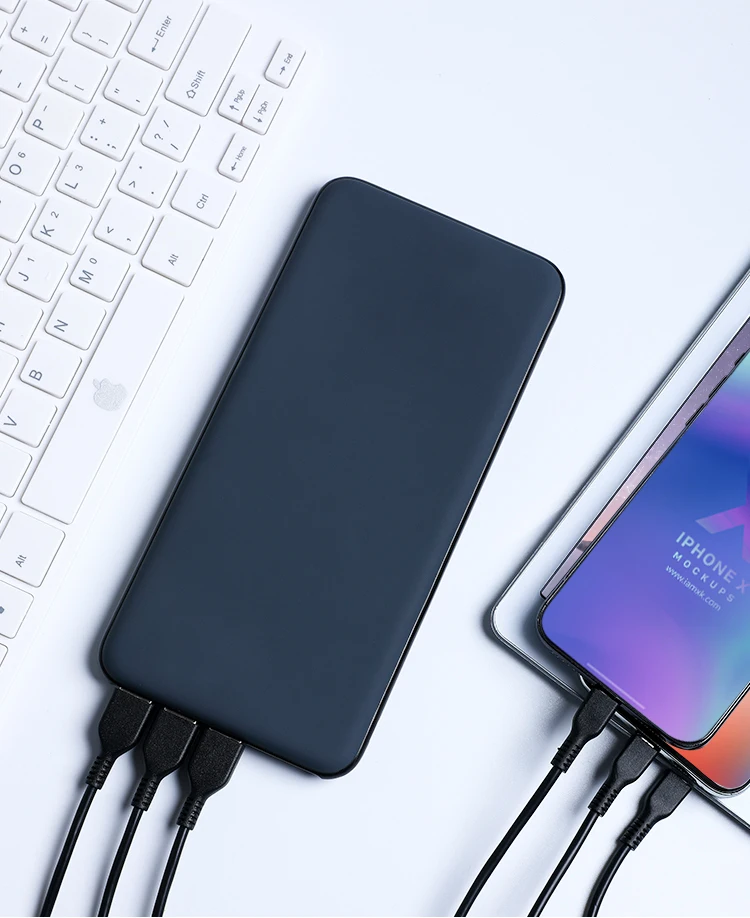 20000mah Universal Portable Polymer Battery Power Bank for Micro USB iPhone Type C 3 Input with 3 USB Output 18W Fast Charging - ANKUX.COM