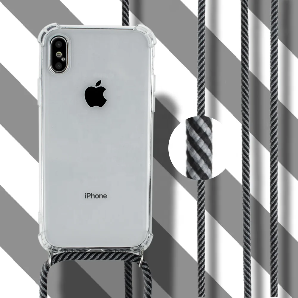 Multiple Colors Stock Cord Straps Cross body Cell Phone Necklace Chain Holder Clear TPU Cover Case For iPhone 6/7/7 plus/XS/XR, Custom
Multiple Colors Stock Cord Straps Cross body Cell Phone Necklace Chain Holder Clear TPU Cover Case For iPhone 6/7/7 plus/XS/XR, Custom