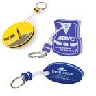 Boat shape EVA material custom printed floating foam keychain