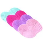 Wholesale Makeup Tools Popular Beauty Cosmetic Pad Washing Scrubber Silicone Makeup Brush Cleaner Mat