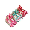 Chinese Embroidered Girls Cotton Flat Shoes Comfortable Children Canvas shoes Ballet Flats Kids' Embroidery Dance Shoes