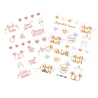 Flash Bachelorette sticker Gold Team Bride To Be Temporary Body Tattoo Metallic Rose Gold Team Bride Tattoos Sticker