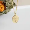 High quality gold coin jewelry with Real Gold Plated face necklace sterling silver for Christmas