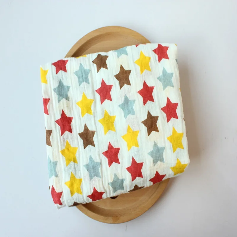 nursery shower gift set unisex neutral swaddle muslin 2 layer