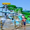 Largest Combination Adult Spiral Water Slide For Swimming Pool / Aqua Park