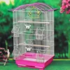Large Size Luxury Hanging Parrot Bird Cage House Iron Wire Mesh Double Levels Canary Birds Living Nest Box Wholesale Pet Carrier
