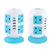 Extension Lead 8 way outlets 4 USB Ports Vertical Tower