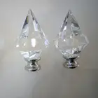 Clear Solid Spear Shape Crystal for Chandelier Accessories Wedding Decorations