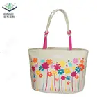 Wholesale fashion print design beach shopping canvas handbag