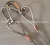 Stainless Steel Wire Rope Sling with Copper Ferrule and Snap Hook