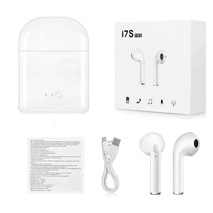 Hot selling Wireless Headphones i7s tws Twins Bluetooths Wireless Earbuds earphone for cell phone - ANKUX.COM