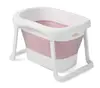 Baby Bathtub, 2 in 1 Foldable Bathtub with Safety Position Seat for Newborn Baby Outdoors Collapsible Portable Shower Bathtub
