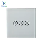 App WiFi Timer Switch Remote Control Switch Touch Screen with Timer Function 3 Gang Smart Wall Switch
