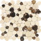 Good Quality Cheap oval Himalaya brown Stone Marble Mosaic