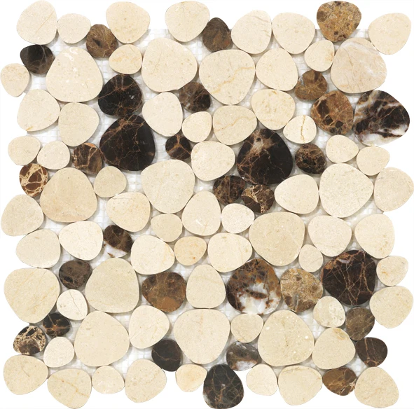 Good Quality Cheap oval Himalaya brown Stone Marble Mosaic
