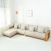 new model sofa sets pictures modern designs home funiture L type wooden sofa frame fabric material sofa set