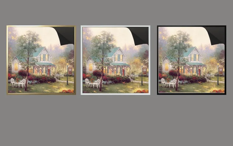 outside post decoration magnetic frame & print magnetic painting Thomas kindaids paintings 1013-151