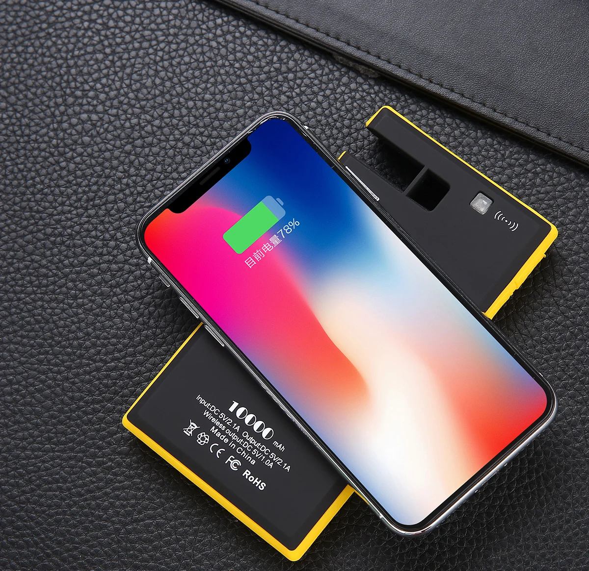 New 2019 trending product solar wallet power bank 10000mah with wireless charging - ANKUX.COM