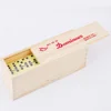 China Wholesale Custom domino game products , non toxic domino in wooden box