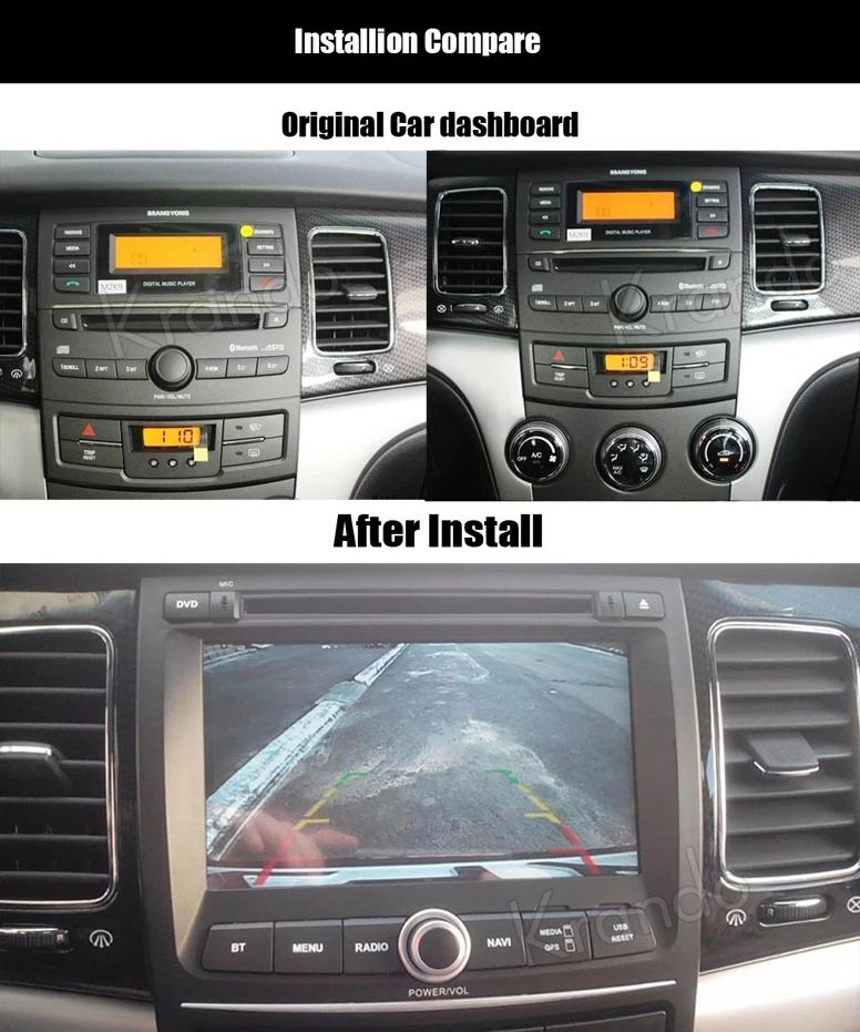 for ssangyong korando car gps navigation