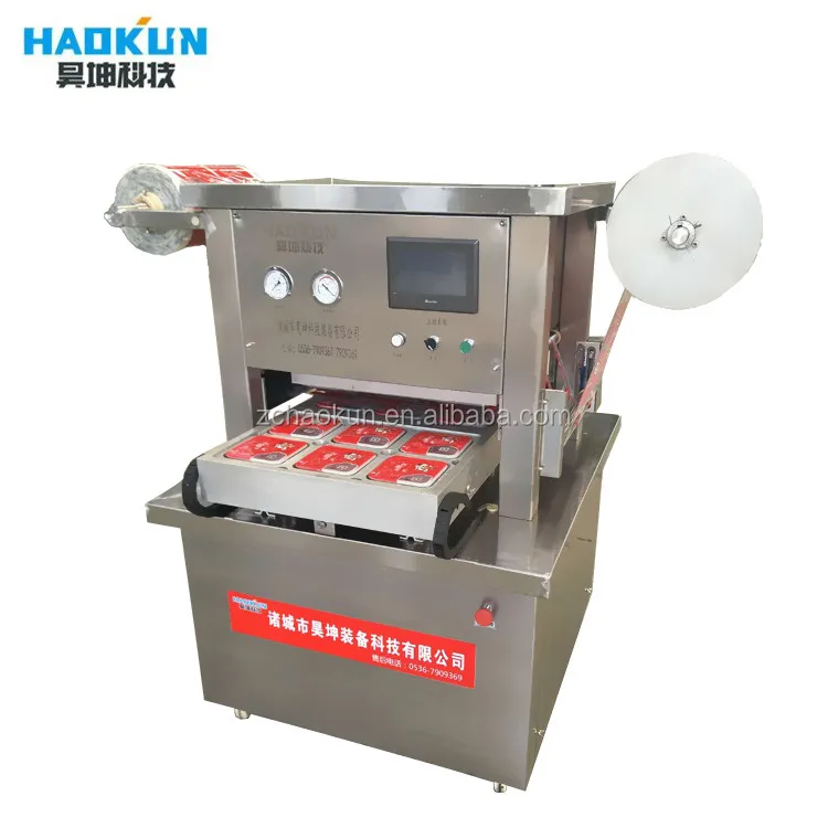 new condition high quality MAP tray sealer vacuum packing machine with gas filling