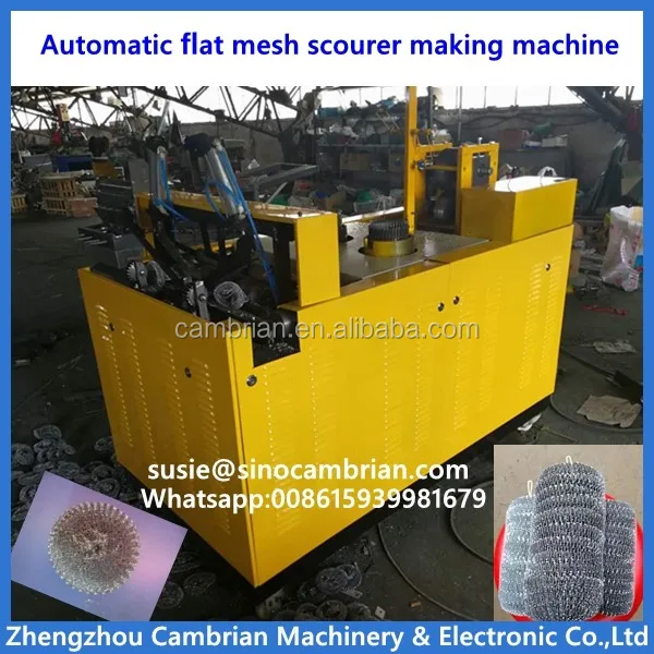 kitchen clean ball mesh scrubber scourer making machine