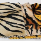 Zebra Pattern Animal Print Polyester Knit Velboa Fabric For Sofa/Cushion/Bag