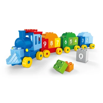 new design education toy diy digital train toy building block