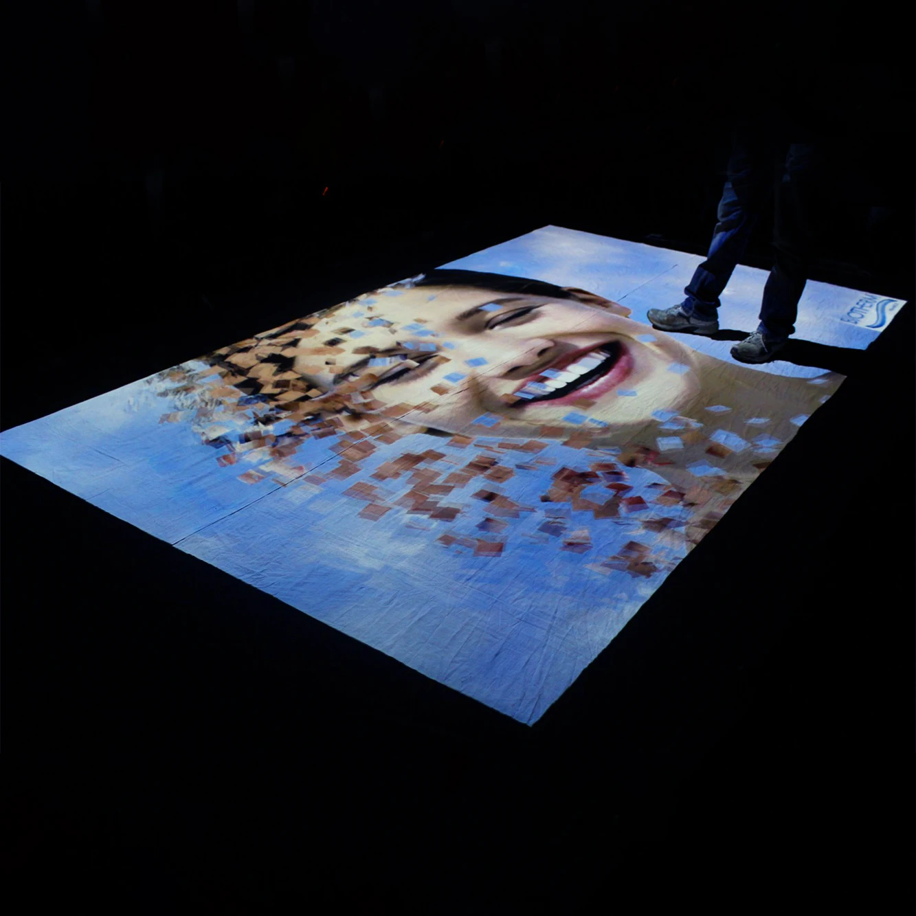 Wedding Interactive Floor Projector System Christmas Interactive
