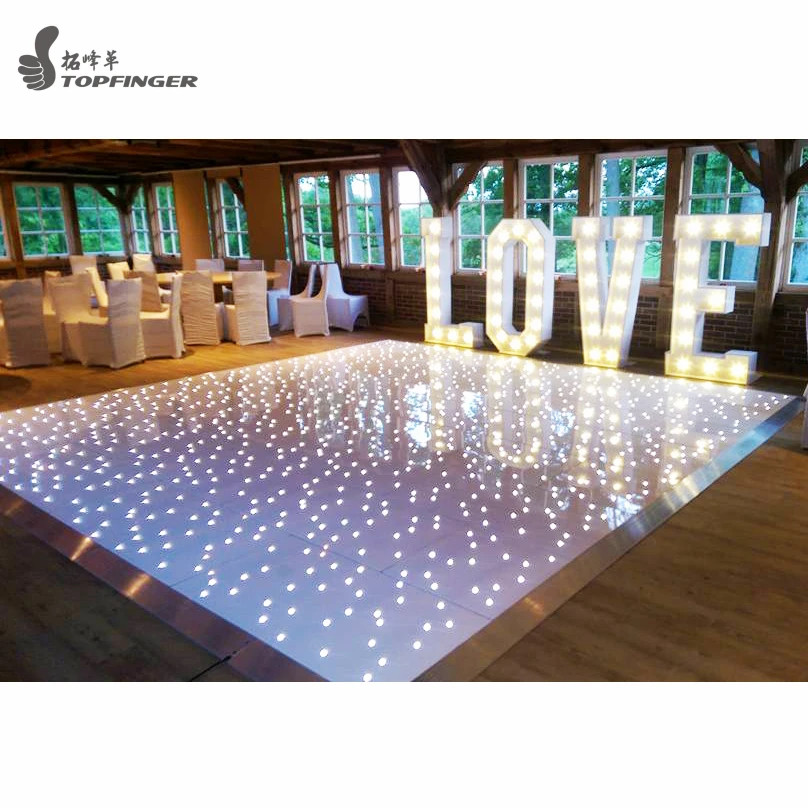 Usa Los Angeles Black White Color Party Starlit Round Weddings Led Dance Floor For Rental Buy Wedding Led Dance Floor Round Led Dance