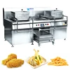 XYXZ-2(E) Burger Restaurant Kitchen Equipment/ Industrial two tanks automatic potato chicken fryer