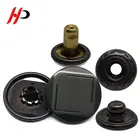 Wholesale custom factory supplier matted black nickel clothes metal snap button