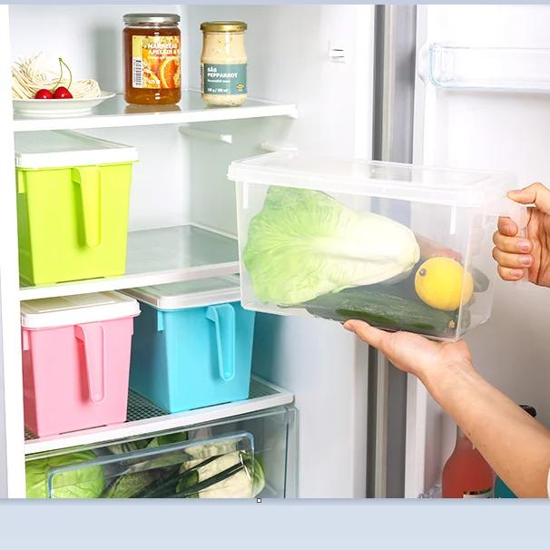 Bins Organizer food refrigerator fresh box plastic food storage container with lid ,food box with handle
Bins Organizer food refrigerator fresh box plastic food storage container with lid ,food box with handle