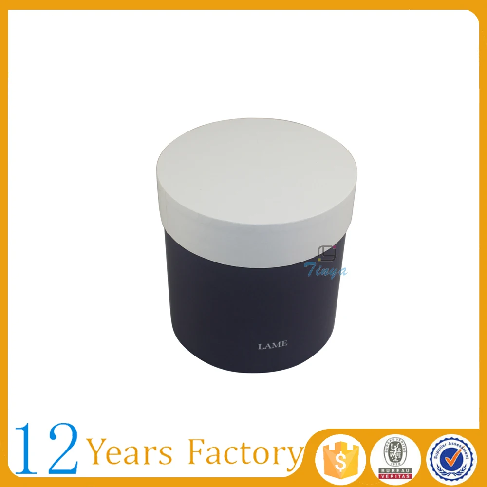 Round paper box for flower bouquets packaging