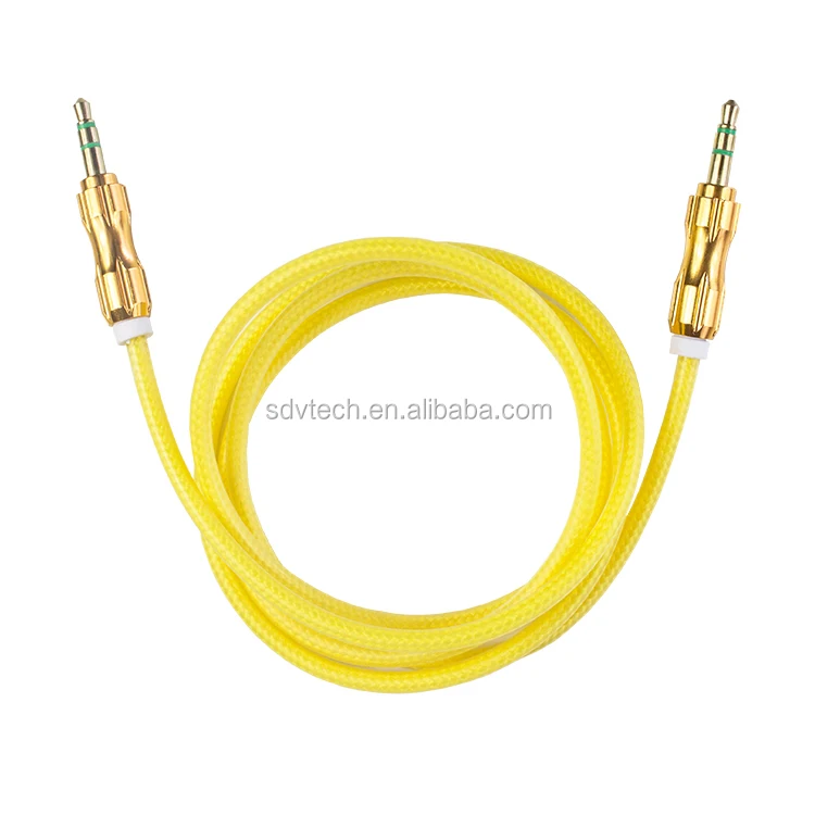 nylon braided 3.5mm car audio aux cable male to male Stereo audio Cable - ANKUX.COM