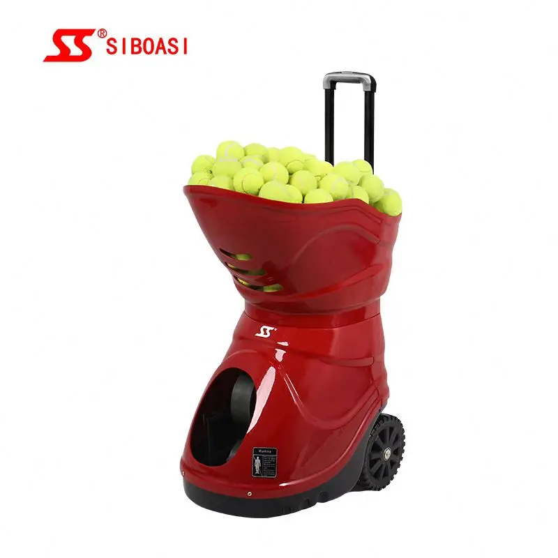 Portable smart computer tinga tennis ball machine tennis rebounder, Black/white/red
Portable smart computer tinga tennis ball machine tennis rebounder, Black/white/red