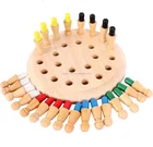 Memory Match Stick Chess Kids Children Assemblage Wooden Toys Memory Match Stick Chess Game Educational Toys Gift