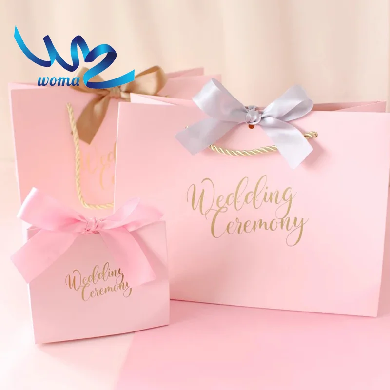 high quality with handle custom shopping gift paper bag