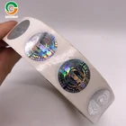 China manufacturer waterproof hologram label round sticker logo stickers custom